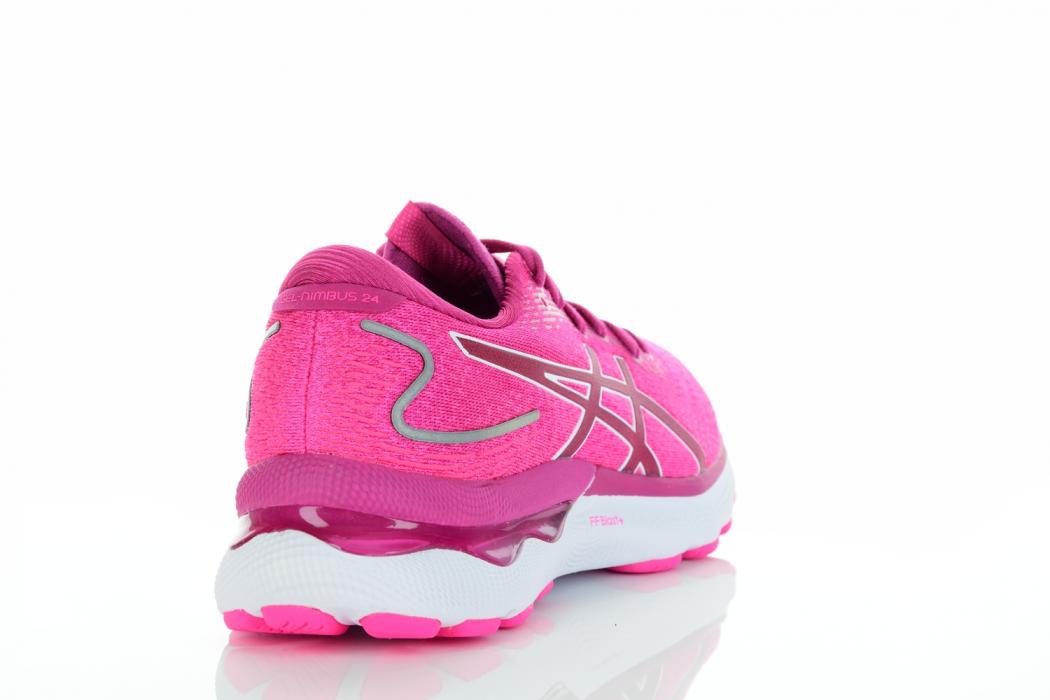 Asics GEL NIMBUS 24 enske tenisice za tr anje roza Intersport